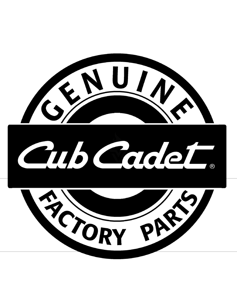 .Quick Reference 48-Inch Diagram and Parts List for RECON48 53AH8ST3050-23HP Cub Cadet Lawn Tractor
